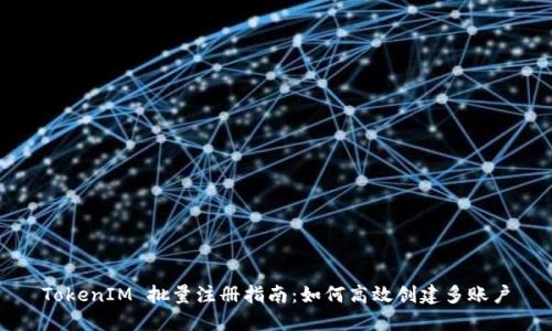 TokenIM 批量注册指南：如何高效创建多账户
